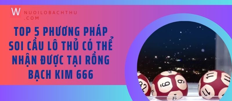 TOP 5 phương pháp soi cầu tại Rồng Bạch Kim 666