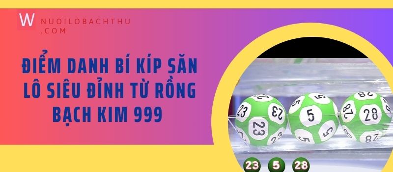 Điểm danh bí kíp săn lô siêu đỉnh từ Rồng Bạch Kim 999